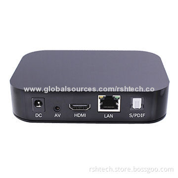 3D Blue-ray Android TV Box in HD Media Player, Supports Up to 1,080 Pixels HDMI, USB 2.0 Storage